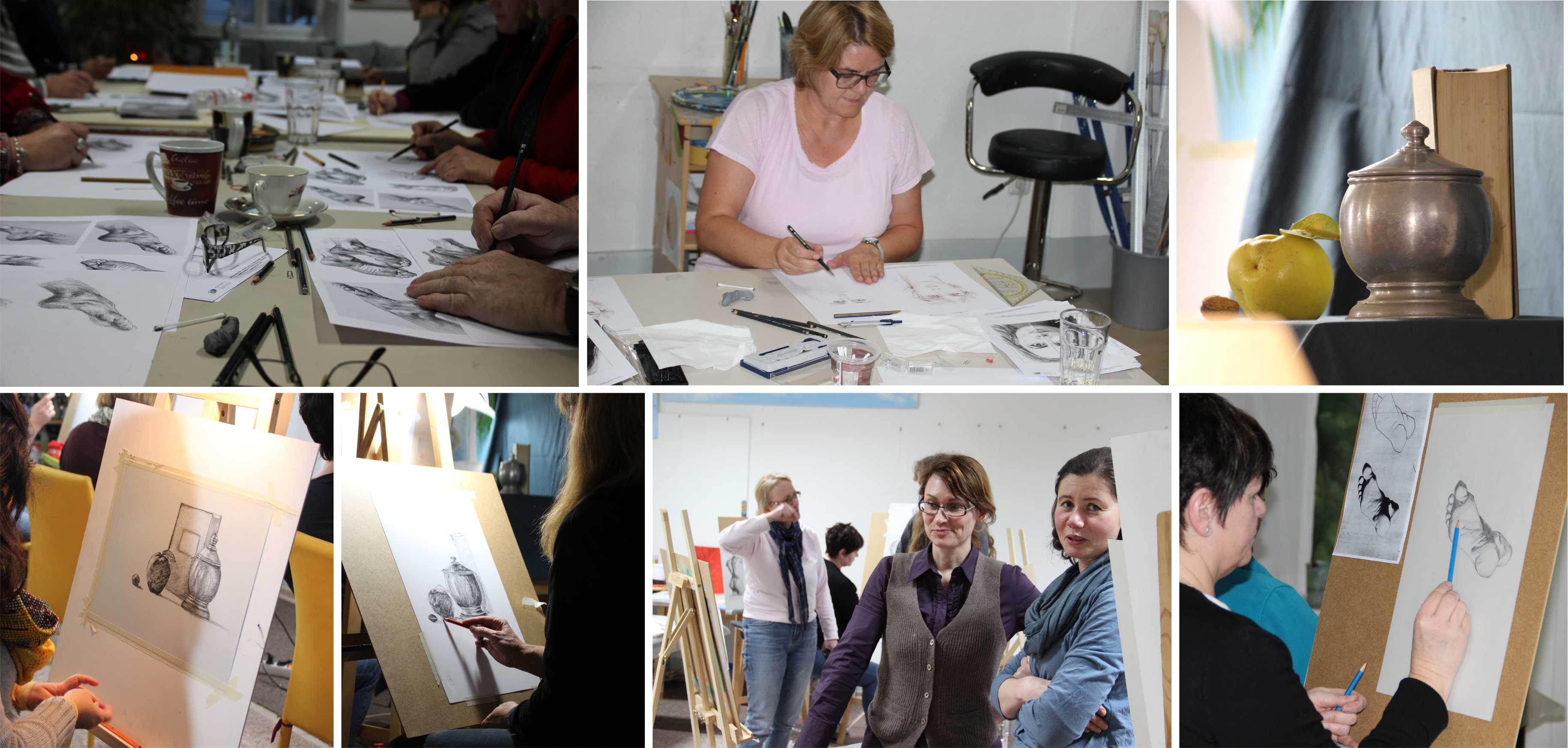 Kurs Profi-Zeichnen mit Bleistift für Künstler, Kunstakademie Wertheim, Akademie für Fotorealismus, Atelier Leoni
